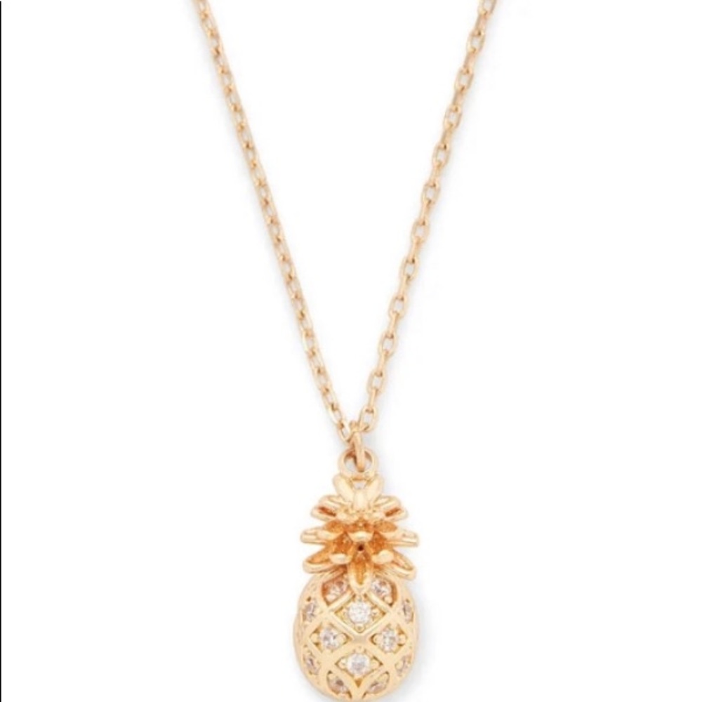 Sophie Harper Gold Pineapple Necklace (14K Gold Plated) NEW